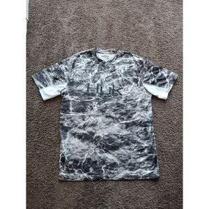 Huk performance‎ fishing Mens Small T shirt mossy oak elements agua Mesh Fishing
